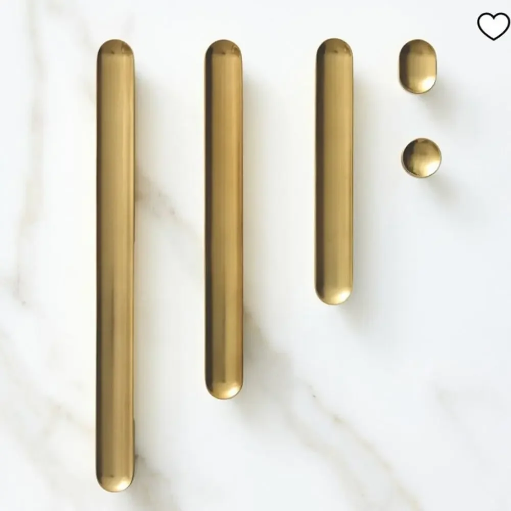 NEW West Elm Pill Hardware Antique Brass 6” Drawer Pull 8 Available